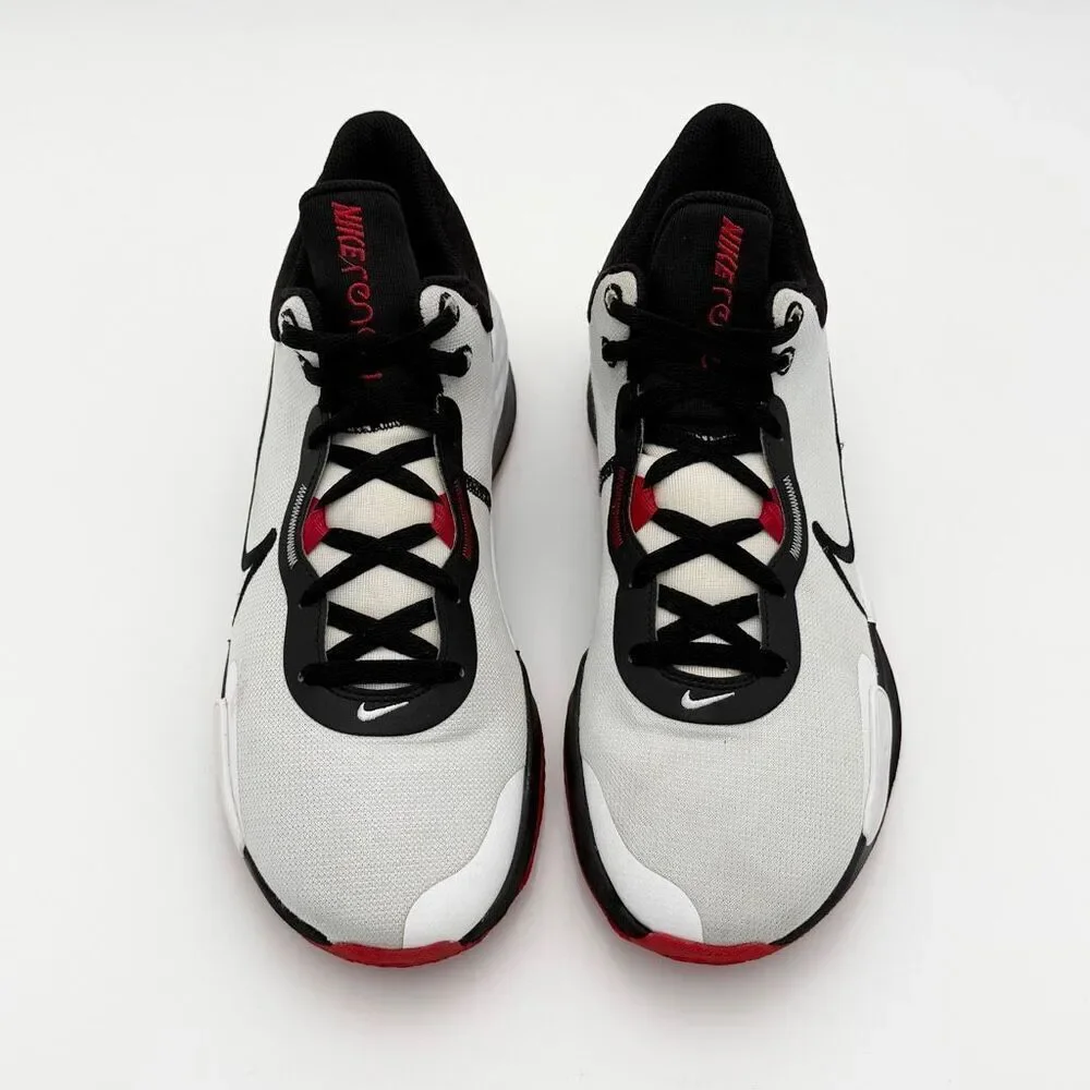 Nike Men’s Renew Elevate 3 Basketball Sneakers in Black White Red Colorway - US